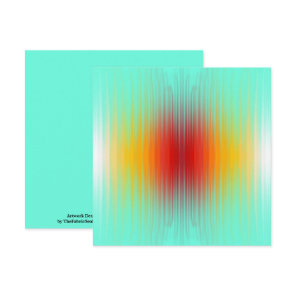 Spacecraft Reentry Plasma Field Colors Abstract Card