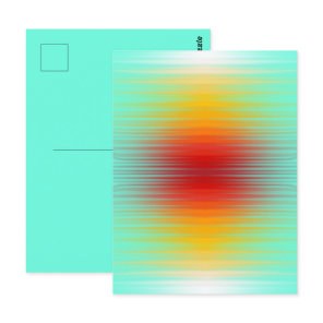 Spacecraft Reentry Plasma Field Colors Abstract Postcard