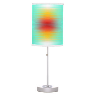 Spacecraft Reentry Plasma Field Colors Abstract Table Lamp