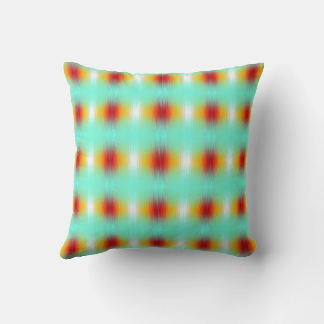 Spacecraft Reentry Plasma Field Colors Abstract  Throw Pillow (Back)