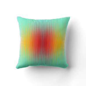 Spacecraft Reentry Plasma Field Colors Abstract  Throw Pillow