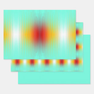 Spacecraft Reentry Plasma Field Colors Art Wrapping Paper Sheets