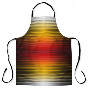 Spacecraft Reentry Plasma Field Colors Pattern Art Apron