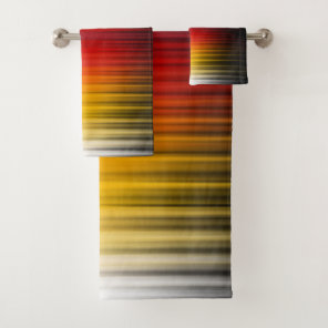 Spacecraft Reentry Plasma Field Colors Pattern Art Bath Towel Set