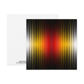 Spacecraft Reentry Plasma Field Colors Pattern Art Card