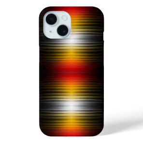 Spacecraft Reentry Plasma Field Colors Pattern Art iPhone 15 Case