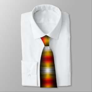 Spacecraft Reentry Plasma Field Colors Pattern Art Neck Tie