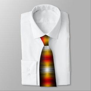 Spacecraft Reentry Plasma Field Colors Pattern Art Neck Tie