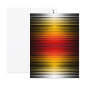Spacecraft Reentry Plasma Field Colors Pattern Art Postcard
