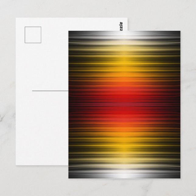 Spacecraft Reentry Plasma Field Colors Pattern Art Postcard (Front/Back)