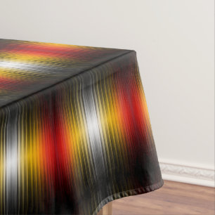 Spacecraft Reentry Plasma Field Colors Pattern Art Tablecloth