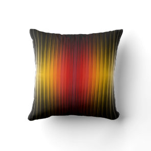 Spacecraft Reentry Plasma Field Colors Pattern Art Throw Pillow