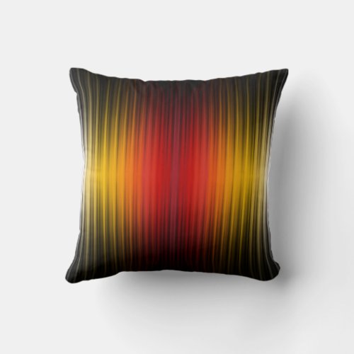 Spacecraft Reentry Plasma Field Colors Pattern Art Throw Pillow