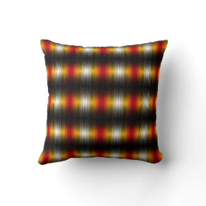 Spacecraft Reentry Plasma Field Colors Pattern Art Throw Pillow