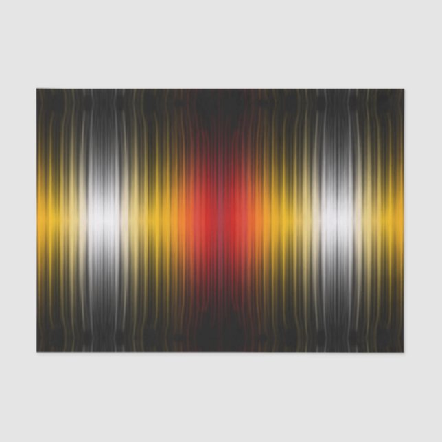 Spacecraft Reentry Plasma Field Colors Pattern Art Tissue Paper (Front)