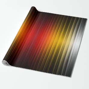 Spacecraft Reentry Plasma Field Colors Pattern Art Wrapping Paper