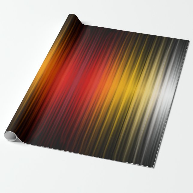 Spacecraft Reentry Plasma Field Colors Pattern Art Wrapping Paper (Unrolled)