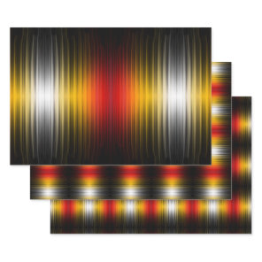 Spacecraft Reentry Plasma Field Colors Pattern Art Wrapping Paper Sheets