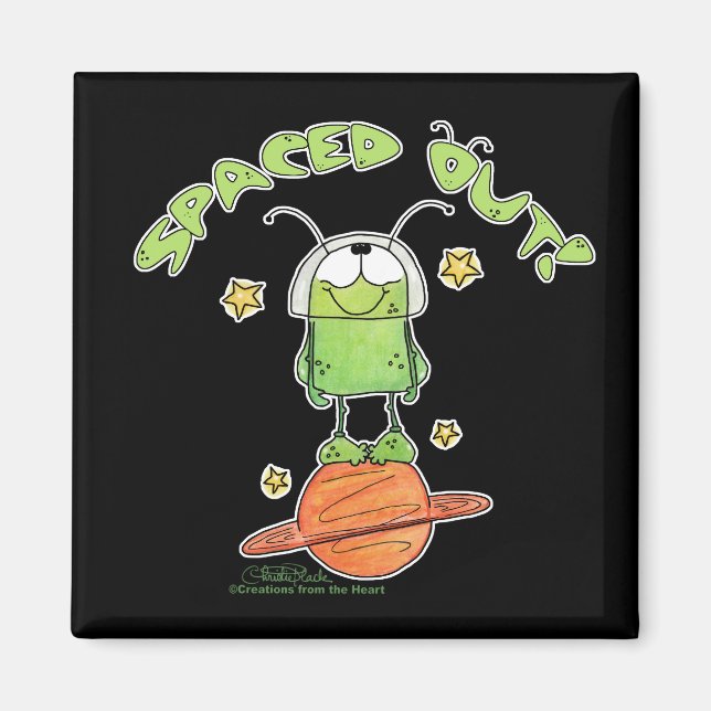 Spaced Out Alien Magnet (Front)