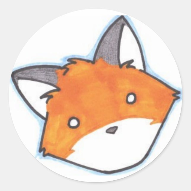 Spaced Out Fox Sticker (Front)