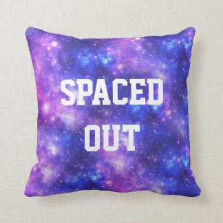 Spaced Out Personalized Galaxy Throw Pillow