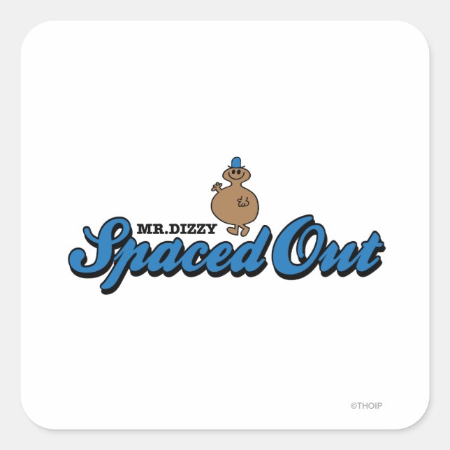 Spaced Out Square Sticker (Front)