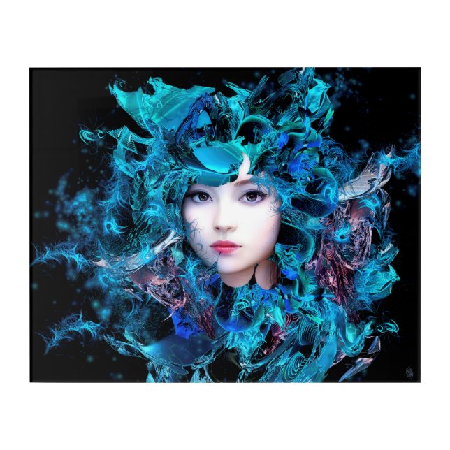 spacegirl acrylic print (Front)