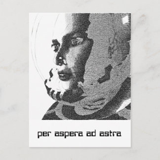 spacegirl postcard