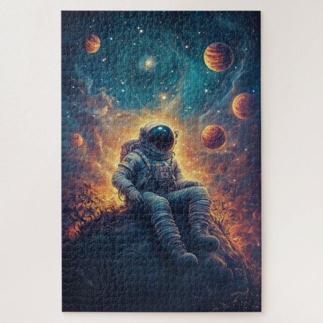 Spaceman Astronaut Jigsaw Puzzle (Vertical)