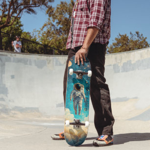 Spaceman Astronaut Skateboard