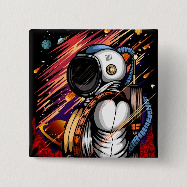 Spaceman Button (Front)