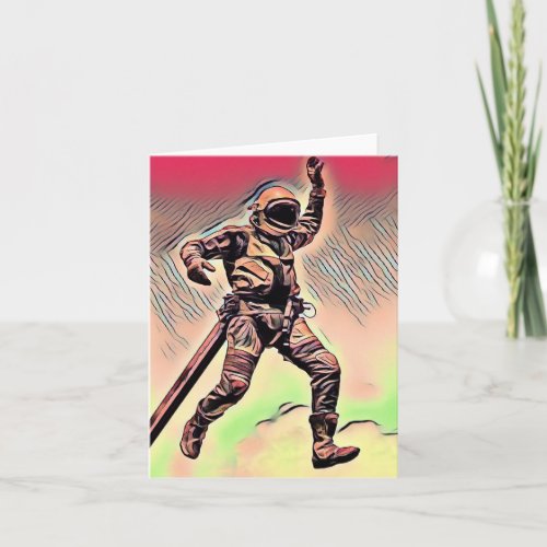Spaceman Card