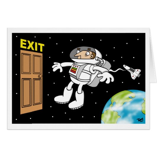 Spaceman Card (Front Horizontal)