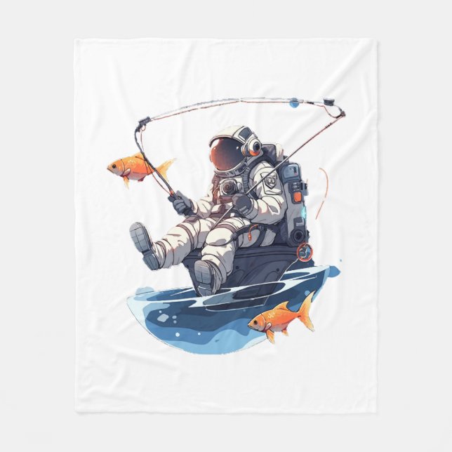 spaceman fleece blanket (Front)