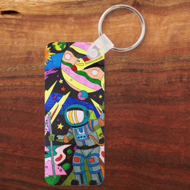Spaceman Keychain (Back)