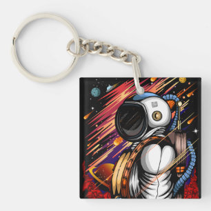 Spaceman Keychain
