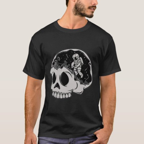 Spaceman Skeleton T_Shirt