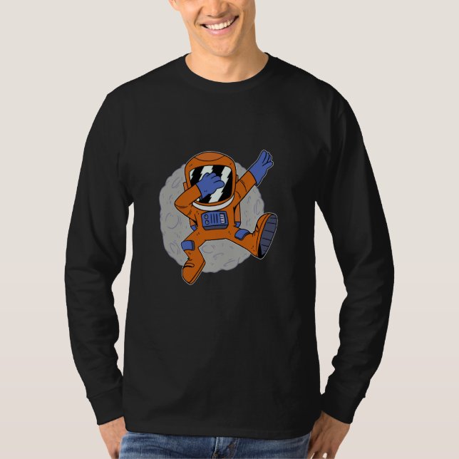 spaceman space astronaut dab dabbing T-Shirt (Front)