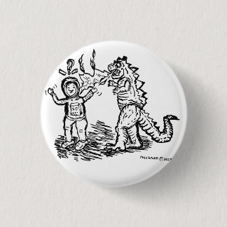 Spaceman versus Dinosaur the Button