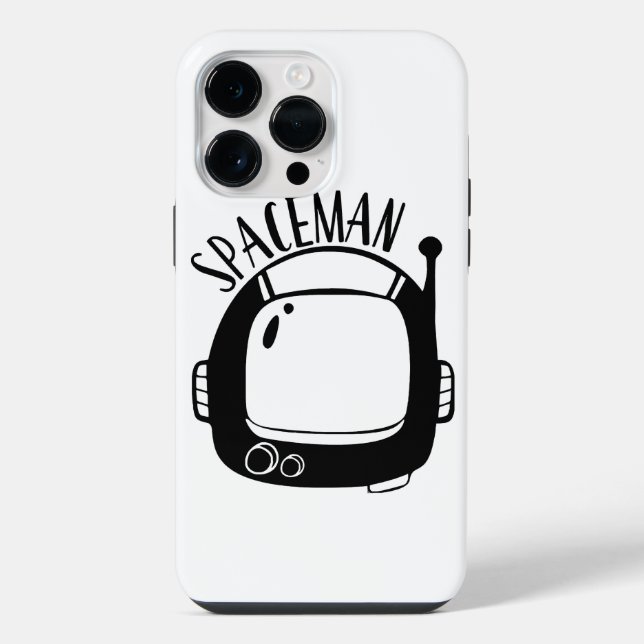 Spaceman Vintage Iphone Case (Back)
