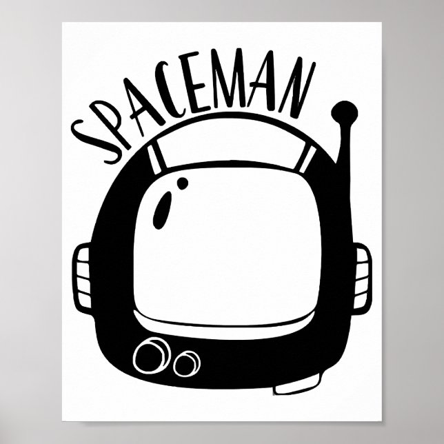 Spaceman Vintage Poster (Front)