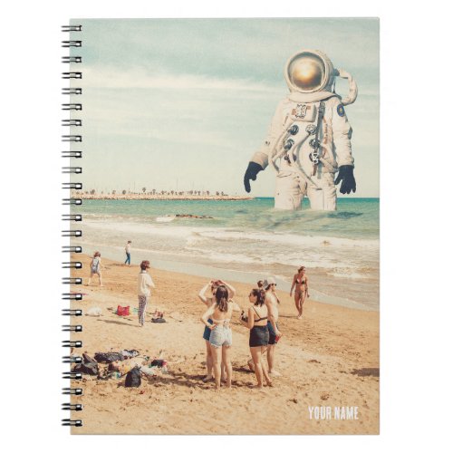 Spacemans Day Out Spiral Bound Notebook