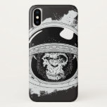 Spacemonkey Black and white iPhone X Case<br><div class="desc">Spacemonkey Black and white</div>