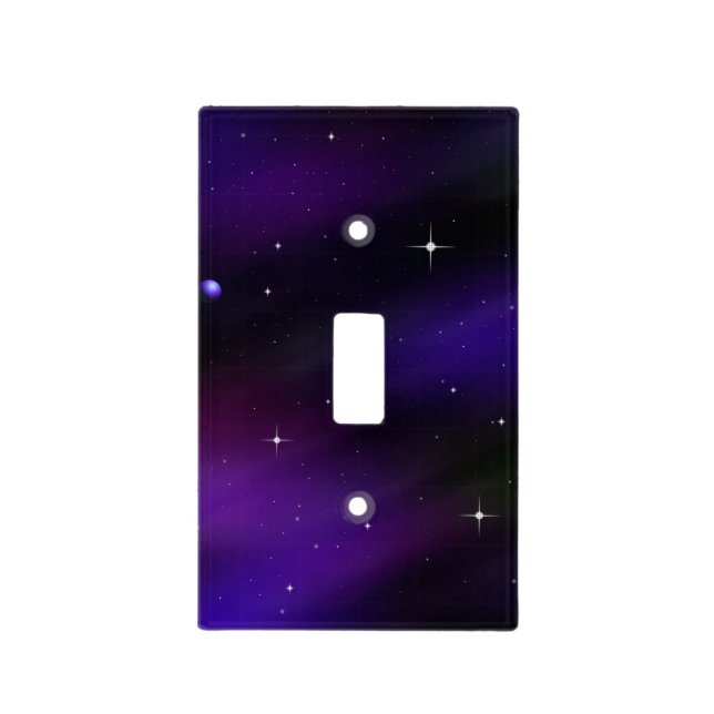 Spacescape With Planets and Stars Light Switch Cover (Front)