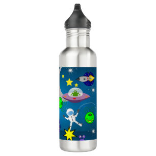 Spaceship Astronaut  Water Bottle