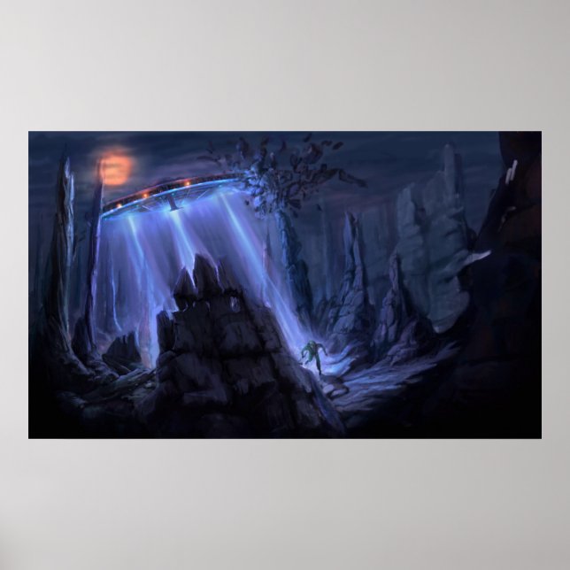 spaceship attack poster (Front)