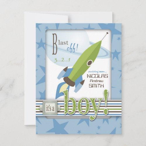 For Baby Boy Invitation Card 2