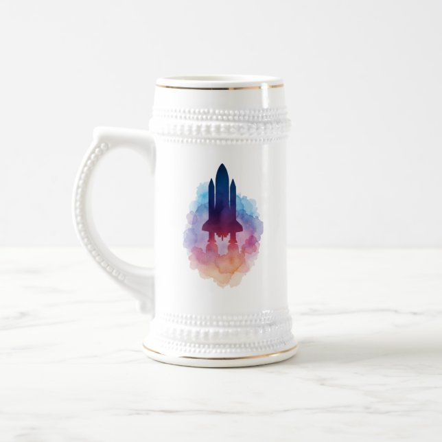 Spaceship Beer Stein (Left)
