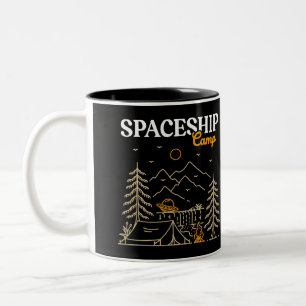 Spaceship Camp Two-Tone Coffee Mug
