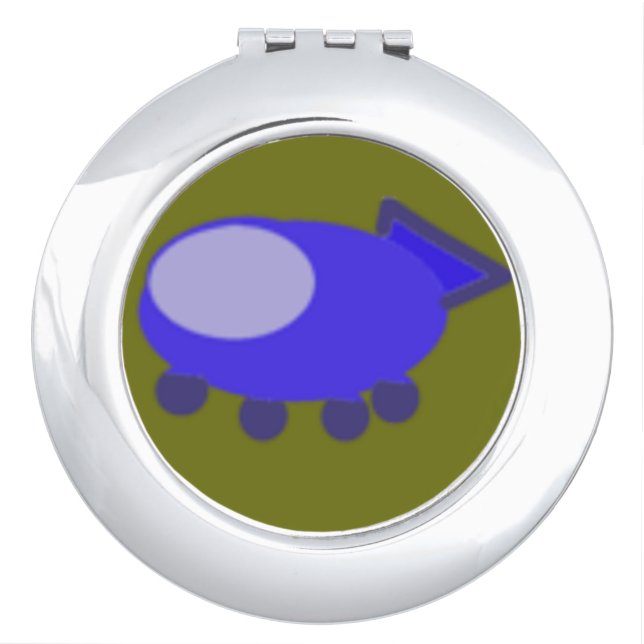 Spaceship Compact Mirror (Front)